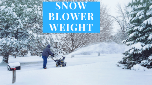 snowblower weight